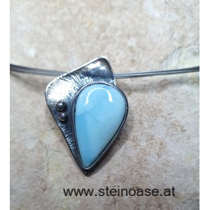 Anhänger Larimar 925-Silber inkl. Reif